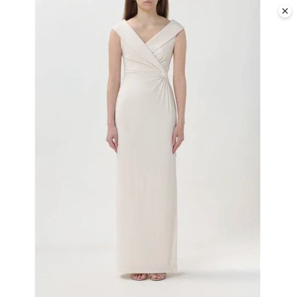 NWT Ralph Lauren JERSEY OFF THE SHOULDER DRESS - mascarpone cream IVORY - Picture 11 of 16